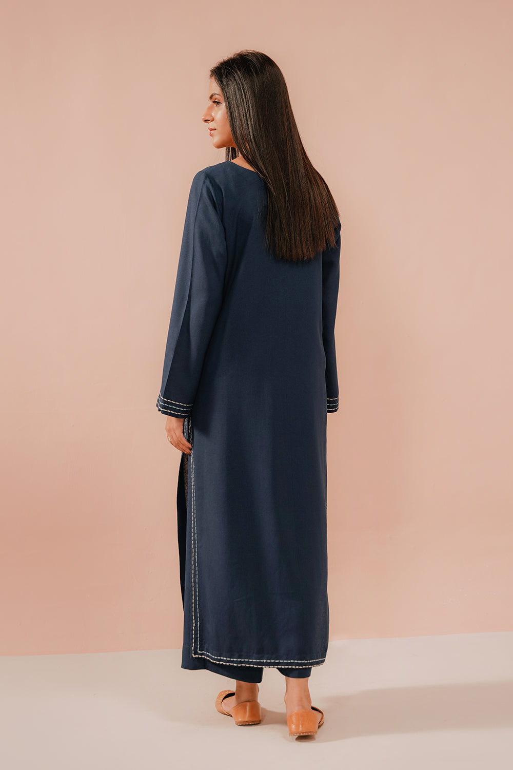 EMBROIDERED CO-ORD | INDIGO