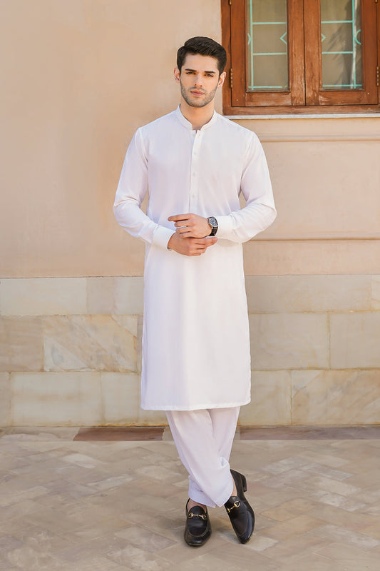 SHALWAR KAMEEZ FOR MEN | VANILLA WHITE 1000