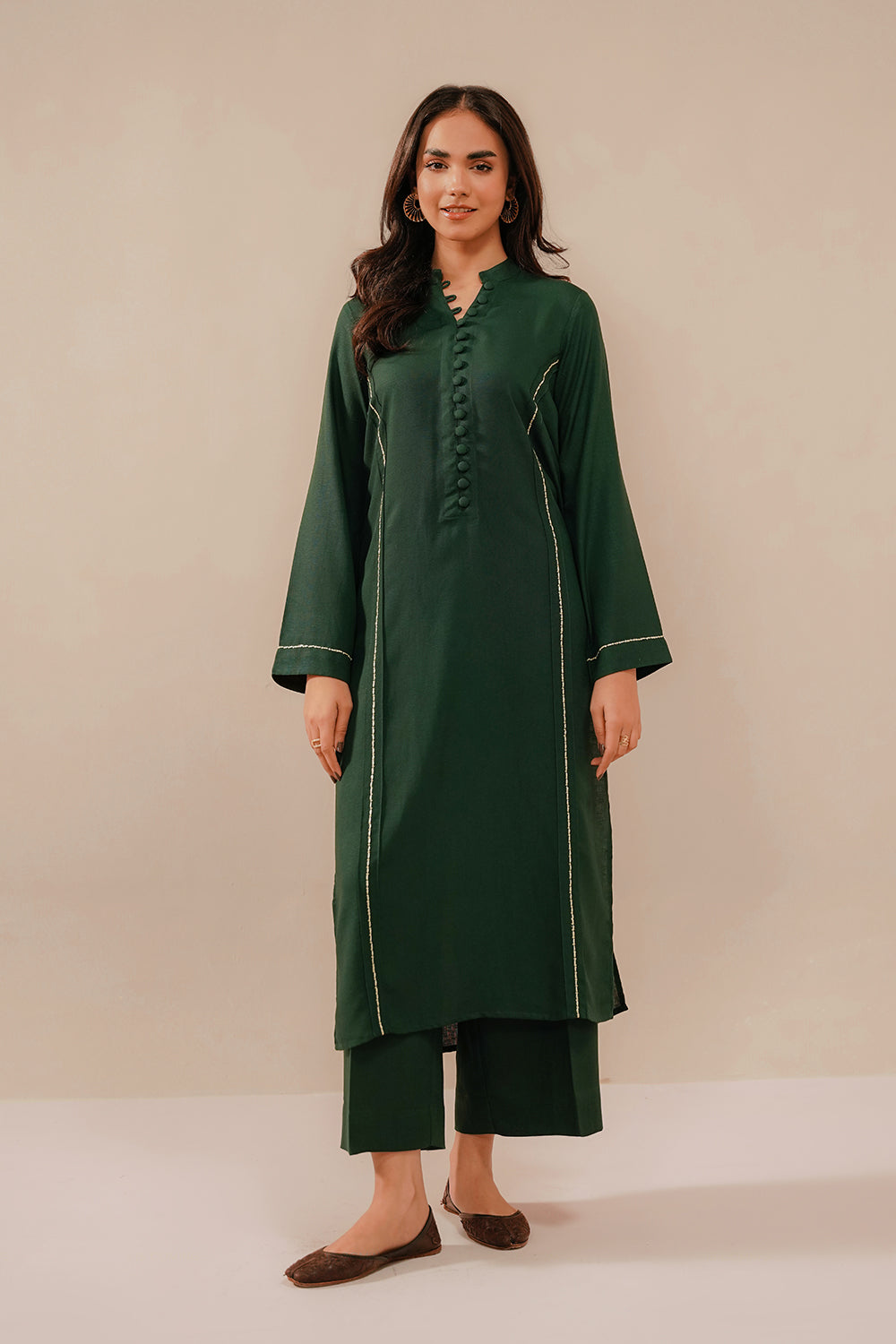 EMBROIDERED CO-ORD | JADE GREEN