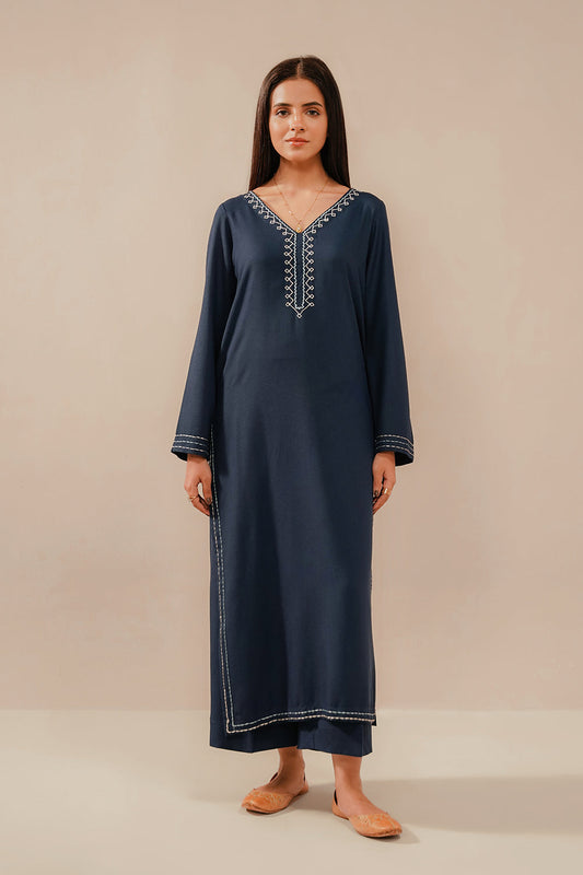 EMBROIDERED CO-ORD | INDIGO 1000