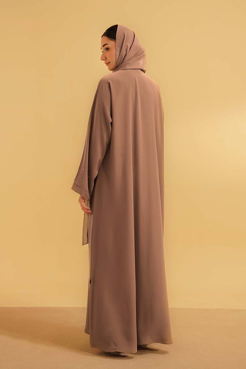 Embellished Abaya | Dusty Rose