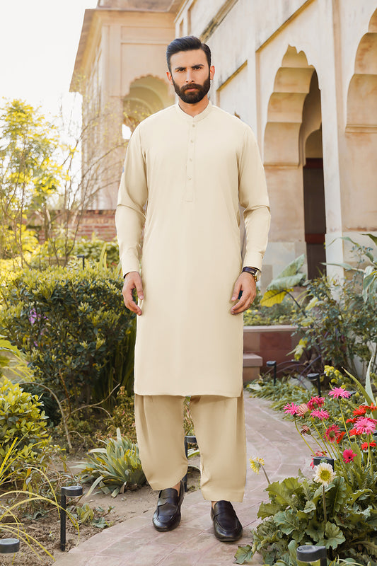 SHALWAR KAMEEZ FOR MEN | CREAMY WHITE 1000
