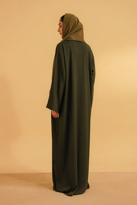 Textured Abaya | Olive