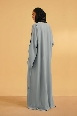 Embroidered Abaya | Sky Blue