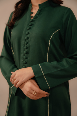 EMBROIDERED CO-ORD | JADE GREEN