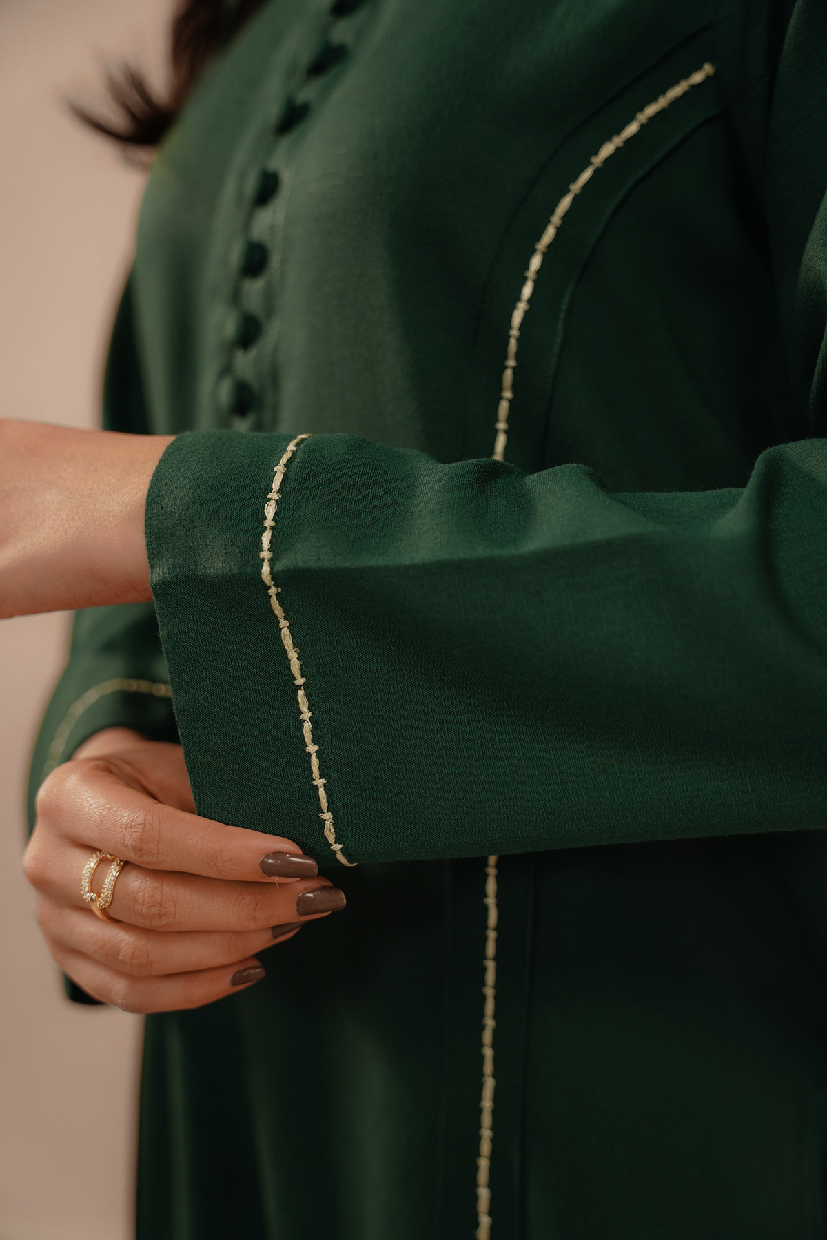 EMBROIDERED CO-ORD | JADE GREEN