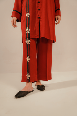 EMBROIDERED CO-ORD | RUBY