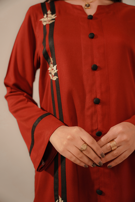 EMBROIDERED CO-ORD | RUBY